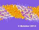 Judd Boloker Two Purple Crowns Lei Print